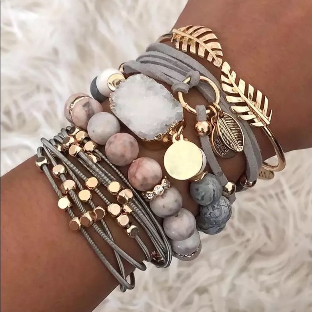 ✨JUST IN✨ Natural Stones & Druzy Stone Bracelets